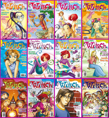 Jednotlivé obálky časopisu W.I.T.C.H. ve druhém pololetí roku 2007.