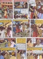 Ukázka Juillardovy kresby (Les Sarcofages du 6e Continent).
